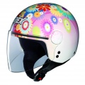Casque Demi-Jet Grex DJ1 Visor Artwork Flower Pink 81